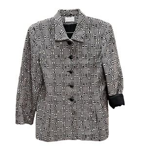 DONCASTER Women's Vintage Geometric Blazer